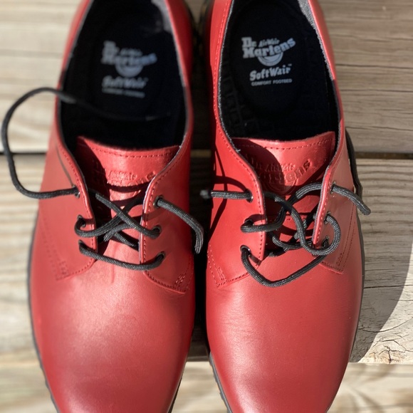 Dr. Martens New Mens Size 11 Burgundy Leather - Picture 4 of 5